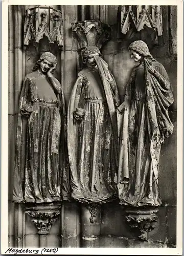 44118 - Skulpturen - Magdeburg , Dom , Törichte Jungfrauen - nicht gelaufen