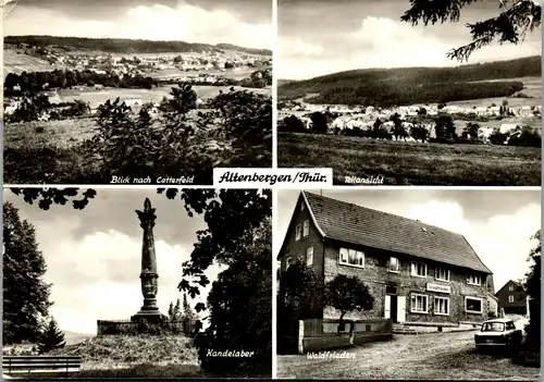 44134 - Deutschland - Altenbergen , Blick nach Catterfeld , Kandelaber , Waldfrieden , Mehrbildkarte - gelaufen 1977