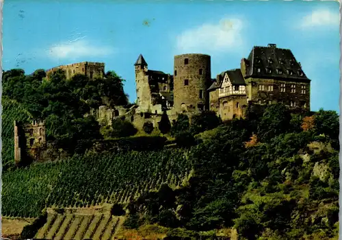 44147 - Deutschland - Bacharach , DJH Jugendburg Stahleck - gelaufen 1964