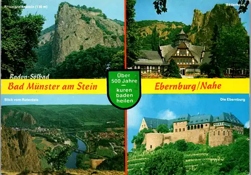 44155 - Deutschland - Bad Münster a. Stein , Ebernburg Nahe , Radon Solbad , Rotenfels , Ebernsburg - 1987