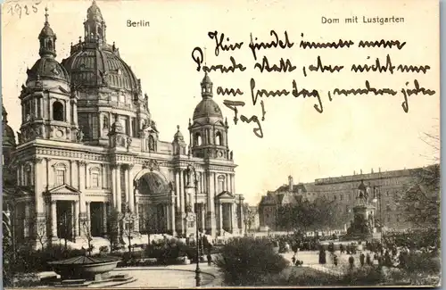 44190 - Deutschland - Berlin , Dom mit Lustgarten - gelaufen 1912