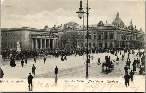 44194 - Deutschland - Berlin , Unter den Linden , Neue Wache , Zeughaus - gelaufen 1904