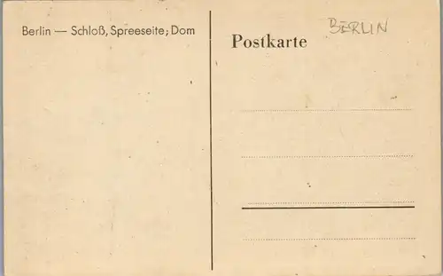 44198 - Deutschland - Berlin , Schloß , Spreeseite , Dom - nicht gelaufen