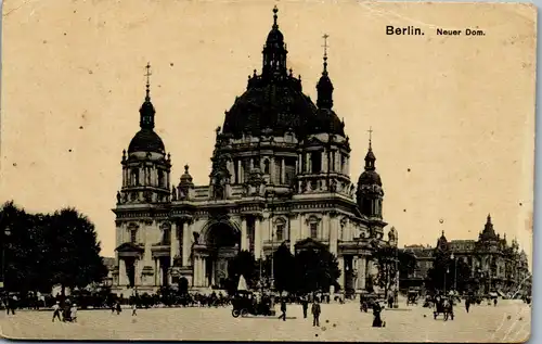 44226 - Deutschland - Berlin , Neuer Dom , Feldpost , Briefstempel - gelaufen 1917