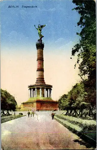 44227 - Deutschland - Berlin , Siegessäule , Feldpost - gelaufen 1917