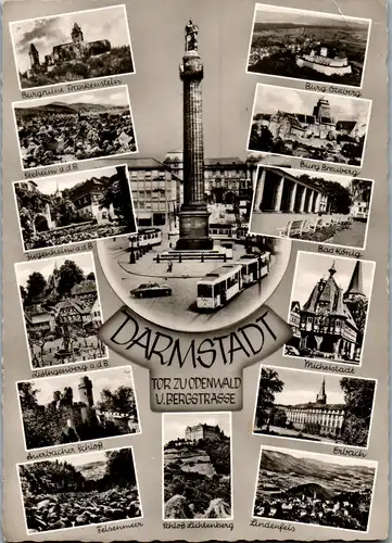 44260 - Deutschland - Darmstadt , Mehrbildkarte - nicht gelaufen