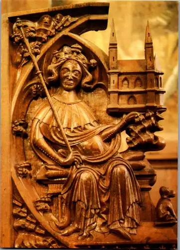 44276 - Kirchen - Frankfurt am Main , St. Bartholomäus Dom , Chorgestühl - nicht gelaufen