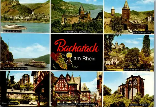 44320 - Deutschland - Bacharach , Schiffs Anlegestelle , Alter Posthof , Steegertor , Mehrbildkarte - nicht gelaufen