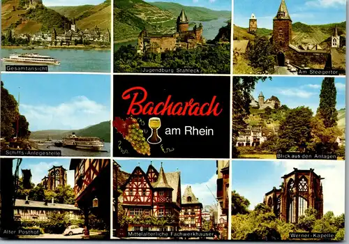 44321 - Deutschland - Bacharach , Schiffs Anlegestelle , Alter Posthof , Steegertor , Mehrbildkarte - nicht gelaufen
