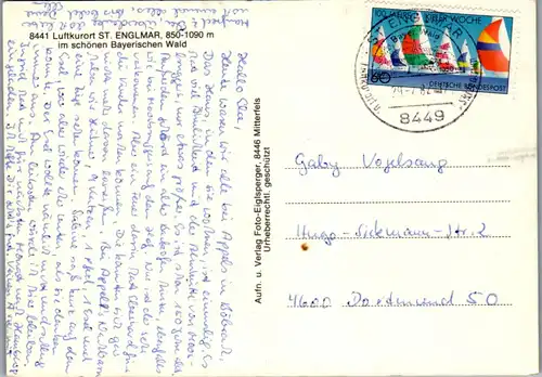 44343 - Deutschland - St. Englmar , Freibad , Viechtacher Hütte , Maibrunn , Rettenbach , Mehrbildkarte - gel. 1982