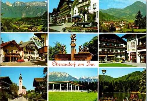 44351 - Deutschland - Oberaudorf Inn , Mehrbildkarte - gelaufen 1983