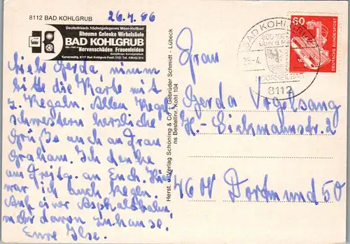 44363 - Deutschland - Bad Kohlgrub , Partie  - gelaufen 1986