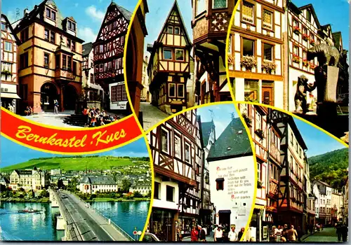 44364 - Deutschland - Bernkastel , Kues , Mosel , Mehrbildkarte - gelaufen 1986