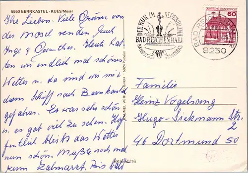 44364 - Deutschland - Bernkastel , Kues , Mosel , Mehrbildkarte - gelaufen 1986