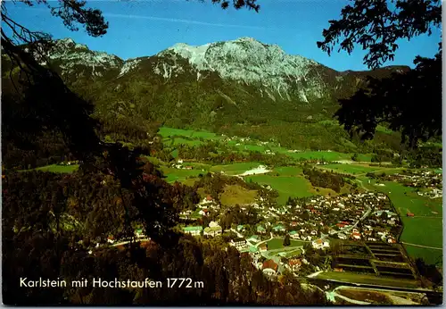 44373 - Deutschland - Karlstein , mit Hochstaufen , Panorama - gelaufen 1986