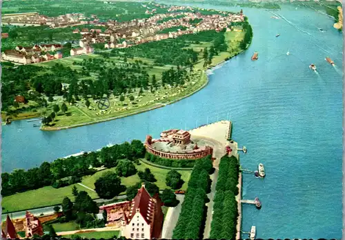 44380 - Deutschland - Koblenz , Deutsches Eck an Rhein u. Mosel , Campingplatz , Camping - gelaufen 1971