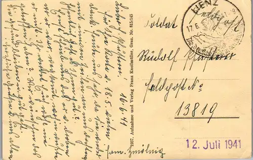 44410 - Tirol - Lienz , Ansicht Stadt , Feldpost - gelaufen 1937