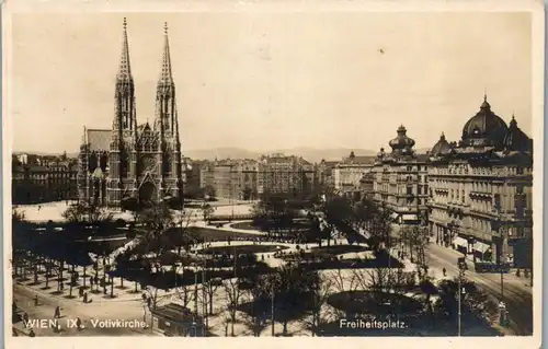 44419 - Wien - Votivkirche , Freiheitsplatz - gelaufen 1928