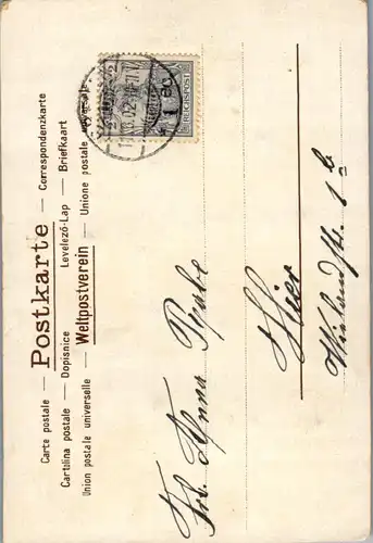 44422 - Schiffe - Segelschiff ,  - gelaufen 1902