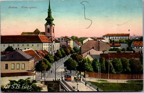 44429 - Tschechien - Brünn , Brno , Wienergasse - gelaufen 1915