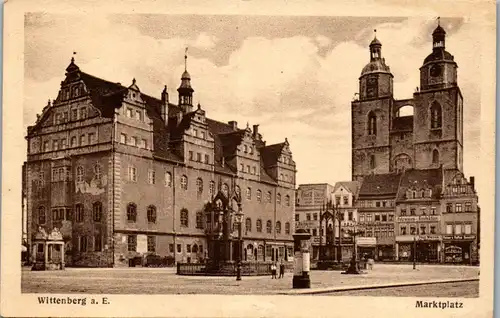 44443 - Deutschland - Wittenberg a. Elbe , Marktplatz - nicht gelaufen