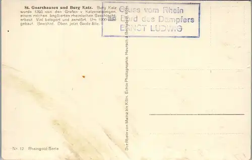 44467 - Deutschland - St. Goarshausen , Burg Katz - nicht gelaufen