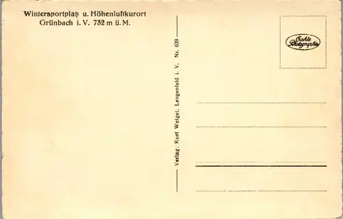 44473 - Deutschland - Grünbach , Partie am Wendelstein , Vogtland Winter - nicht gelaufen