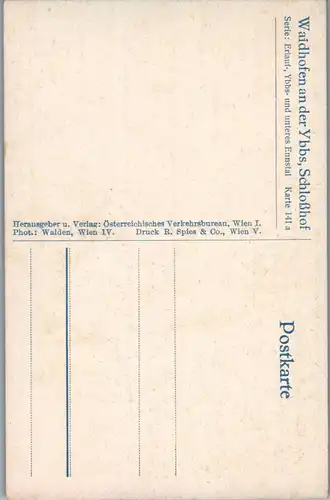 44475 - Künstlerkarte - Niederösterreich , Waidhofen an der Ybbs , Schloßhof - nicht gelaufen
