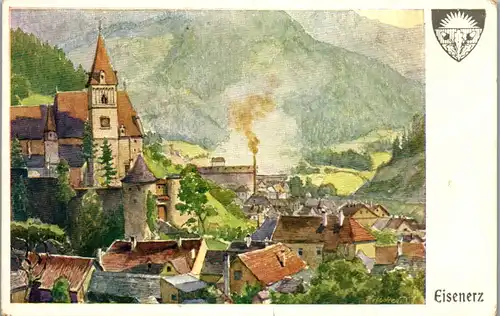 44495 - Künstlerkarte - Deutscher Schulverein , Eisenerz , Karte Nr. 597 - nicht gelaufen
