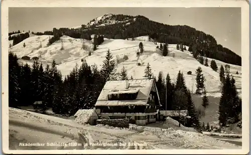 44517 - Salzburg - Saalbach Hinterglemm , Akademiker Schihütte , Ski Hütte - gelaufen 1935