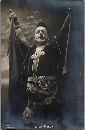 44535 - Schauspieler - Willy Hesch , Sänger , Sondermarke Rosegger`s Geburtshaus , Alpl - gelaufen 1909