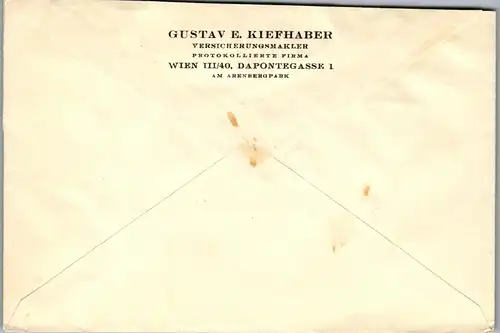 44583 - Österreich - Brief , Einschreiben Finanzamt R - gelaufen 1957