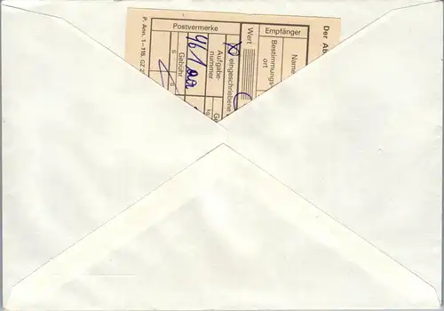 44587 - Österreich - Brief , Olympia Sarajevo , R Wien , Einschreiben inkl. Aufgabeschein - gelaufen 1984