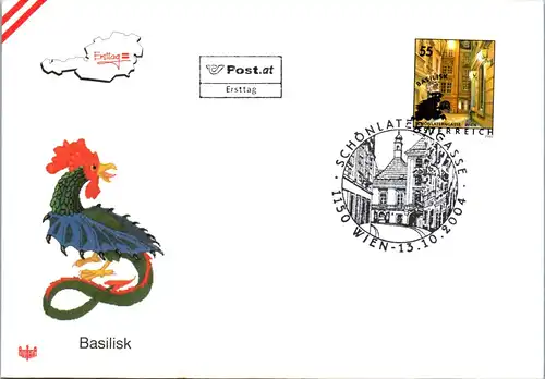 44592 - Österreich - FDC , Ersttag , Basilisk - nicht gelaufen 2004