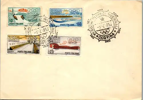 44626 - Italien - Brief , Olympia Cortina - gelaufen 1956