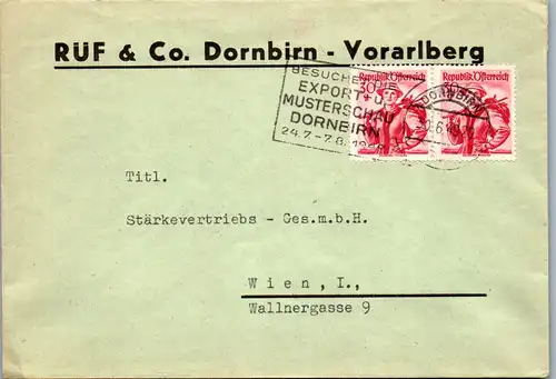44636 - Österreich - Brief , Dornbirn - Wien , RÜF & Co.  - gelaufen 1949