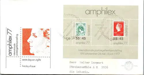 44677 - Niederlande - Ersttag , FDC , Amphilex - gelaufen 1977