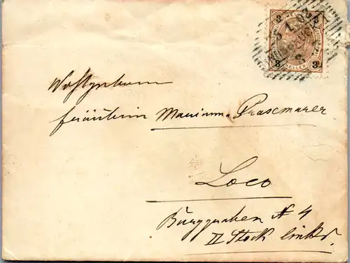 44709 - Österreich - Brief , Innsbruck - gelaufen 1902