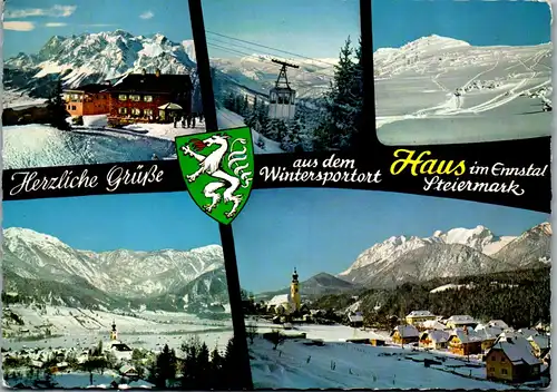 44757 - Steiermark - Haus im Ennstal , Krummholzhütte , Hotel , Seilbahn , Hauser Kaibling , Stoderzinken - 1967