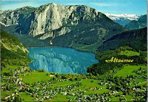 44759 - Steiermark - Altaussee , Altausseersee , Trisselwand , Panorama - gelaufen