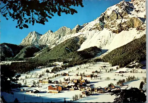 44767 - Steiermark - Ramsau , Dachtein , Winter , Wintersport , Panorama - gelaufen 1976