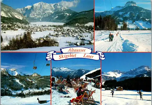 44769 - Steiermark - Altaussee , Skigebiet Loser , Winter , Blaa Alm - gelaufen 1990