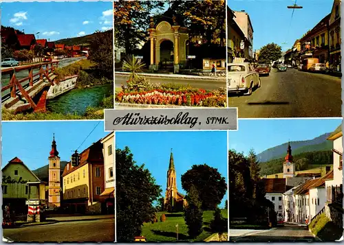 44798 - Steiermark - Mürzzuschlag , Mehrbildkarte - gelaufen 1974