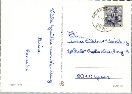 44798 - Steiermark - Mürzzuschlag , Mehrbildkarte - gelaufen 1974