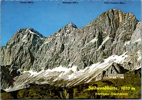 44802 - Steiermark - Ramsau , Südwandhütte , Torstein , Mitterspitz , Hoher Dachstein - gelaufen 1975