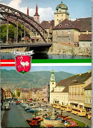 44806 - Steiermark - Leoben , Altstadt , Hauptplatz - nicht gelaufen