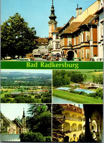 44807 - Steiermark - Bad Radkersburg , Kurstadt , Mehrbildkarte - gelaufen 1982