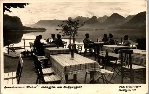 44814 - Salzburg - St. Gilgen , Seerestaurant Fischer am Wolfgangsee , Restaurant - gelaufen