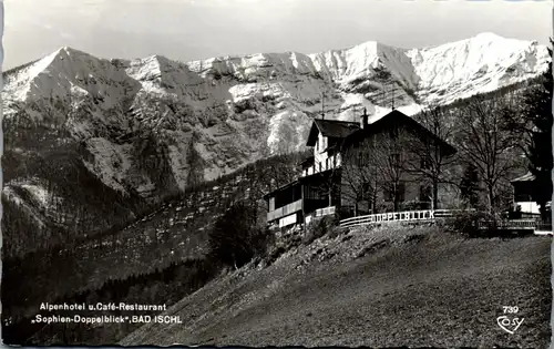 44821 - Oberösterreich - Bad Ischl , Alpenhoel Restaurant Sophien Doppelblick , Hotel - gelaufen 1965