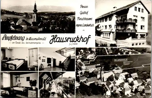 44827 - Oberösterreich - Ampfelwang im Hausruckwald , Pension Gasthof Fleischhauerei , J. u. J. Mayr - 1966